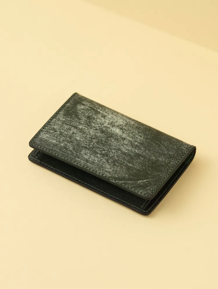 bridle leather card case