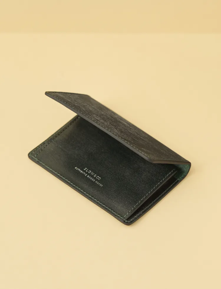 bridle leather card case