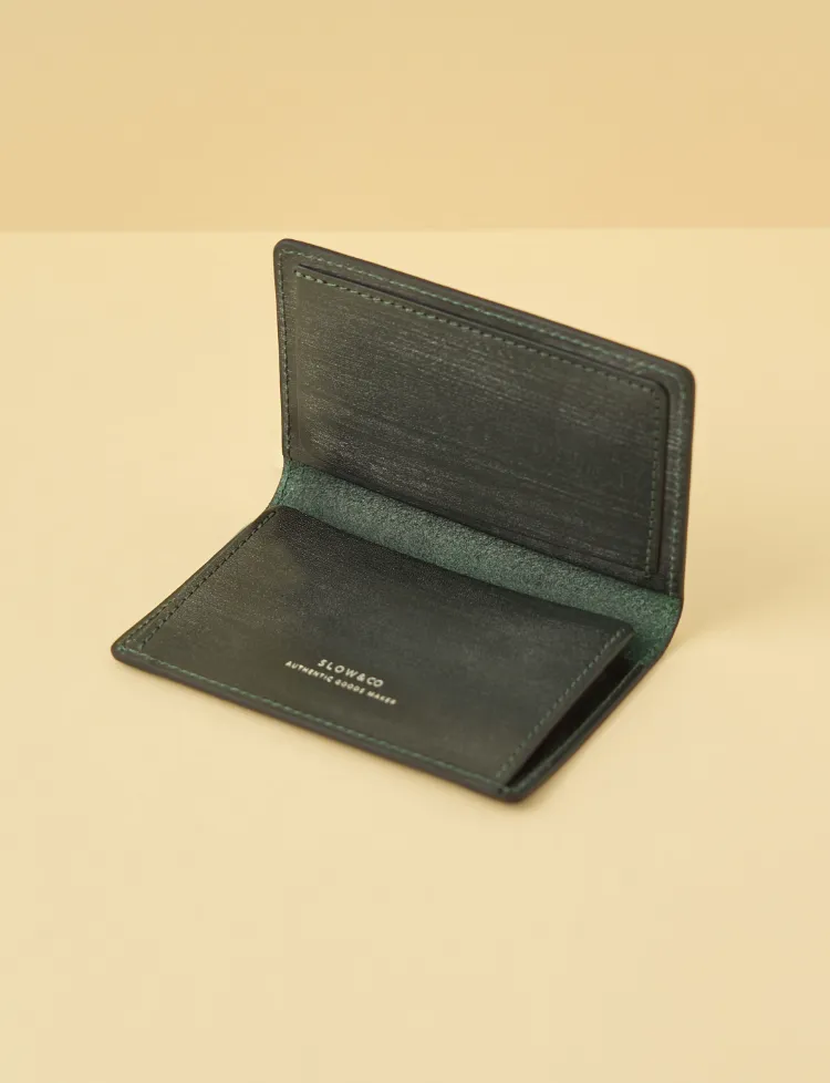bridle leather card case