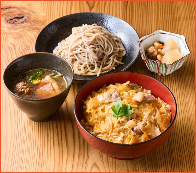 河内鴨 蕎麦 スタンド 藤乃