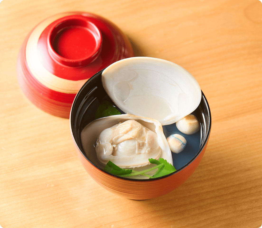 本はまぐりのお吸い物