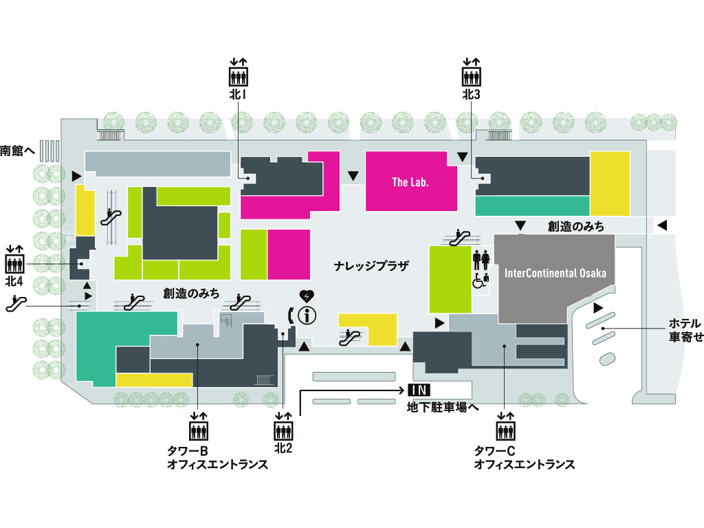 北館 Grand Front Osaka Shops Restaurants