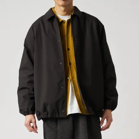 ウールブレンドラミネート中綿ブルゾン