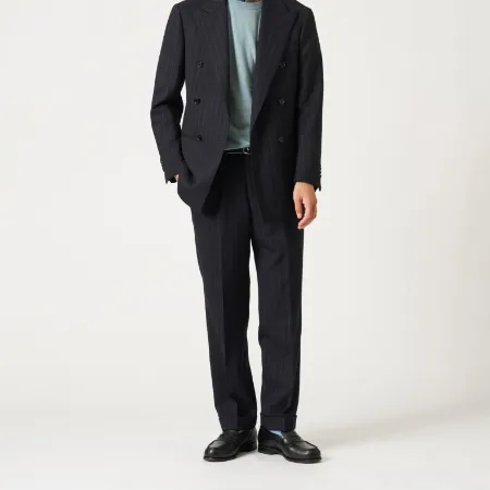 ワイドストライプ ダブル 6ボタン スーツ MC-MODEL