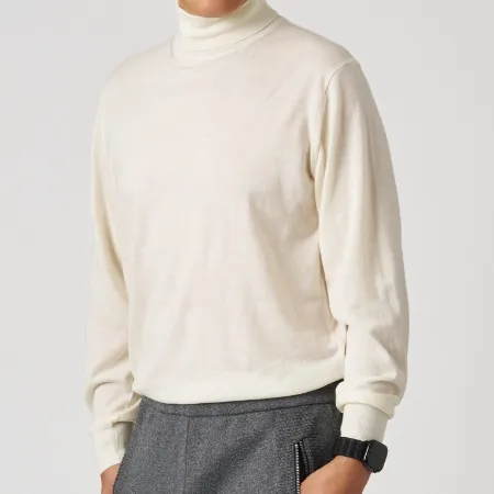 梳毛ハイゲ－ジニットタ－トルネック