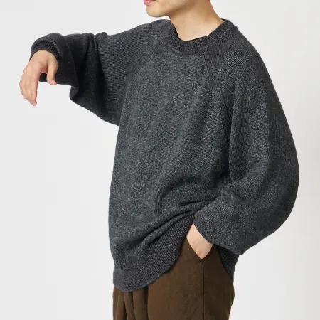 リネンウールニットラグランPO