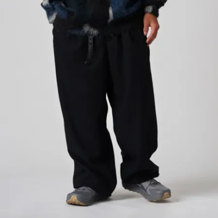 REWOOL tweed wide pants
